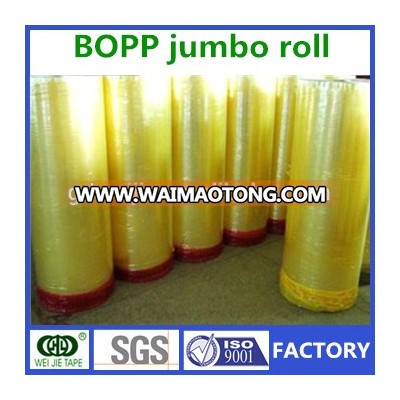 super clear bopp jumbo roll opp strong adhesive box packing tape