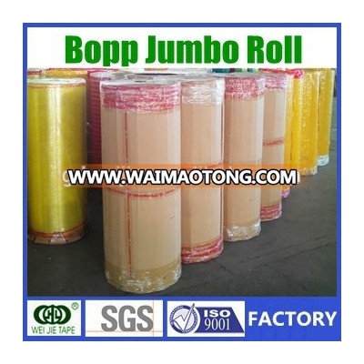 China manufacturer high quality jumbo rool/Our Factory BOPP Tape Jumbo Roll/cheap and clear jumbo rool