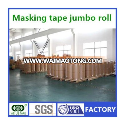 weijie adhesive creper paper masking tape jumbo roll for general purpose