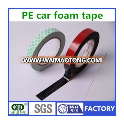 PE double sided foam tape with adhesive